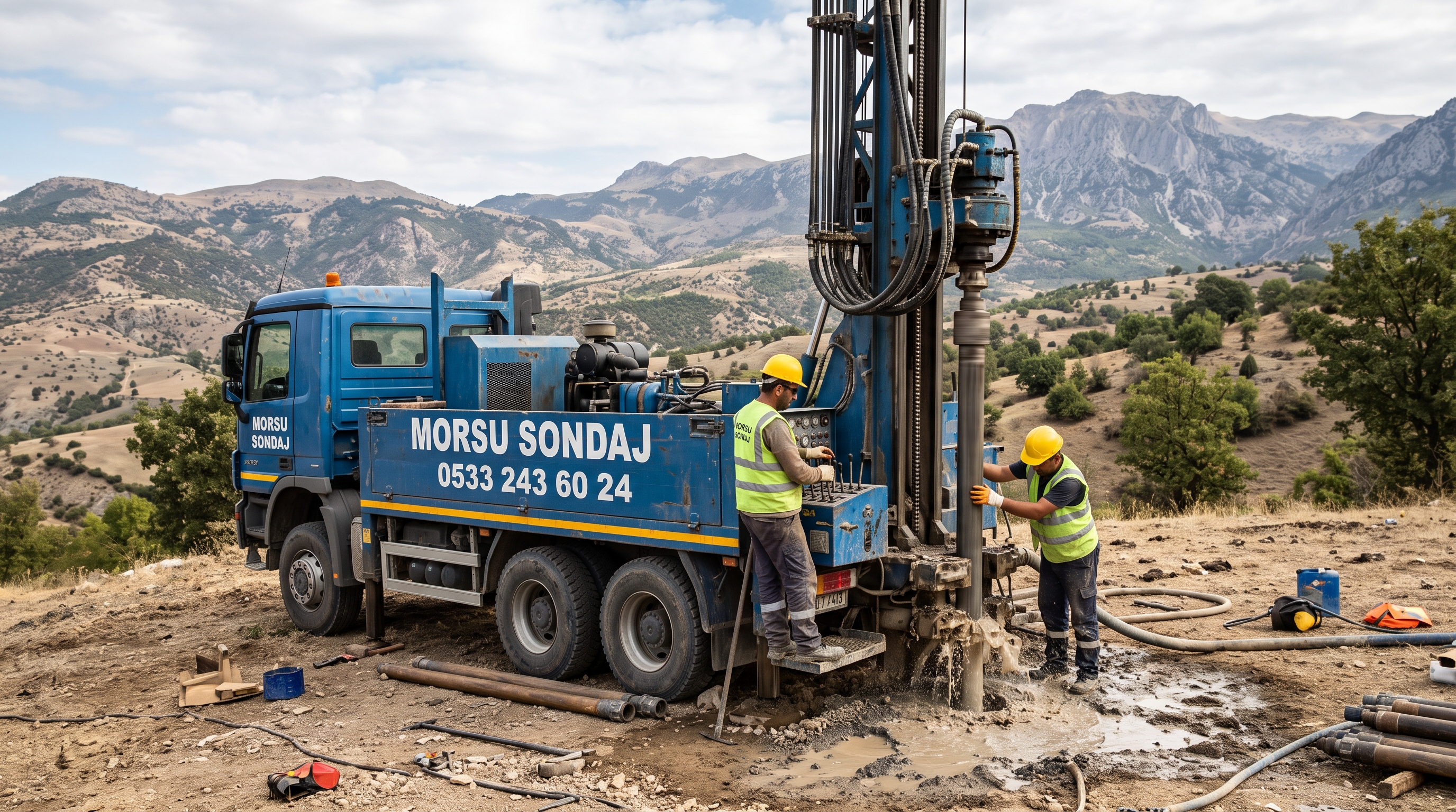 Karabük Su Sondajı - MorSu Sondaj profesyonel kuyu açma çalışması